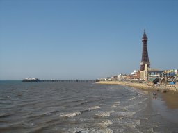 A summer afternoon in Blackpool, Lancashire